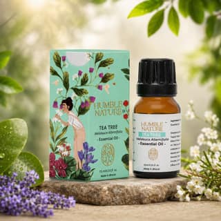 Humble Nature Tea Tree Essential Oil 15 ml | Steam Distilled Melaleuca Alternifolia Oil | Natural Plant Extract | For Skincare, Haircare, Diffuser, Aromatherapy, DIY Blends, Massage & Home Fragrance