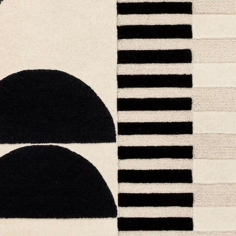 Hand Tufted Brooklyn Geometric Wool Rug view 2