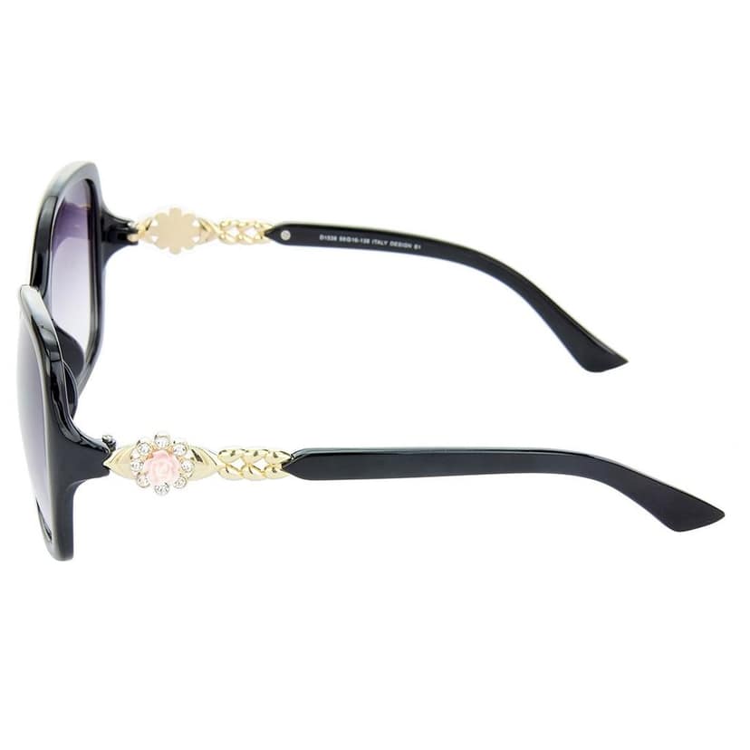 Hrinkar Grey Over-sized Stylish Goggles Black Frame Sunglasses for Women - HRS261 view 3