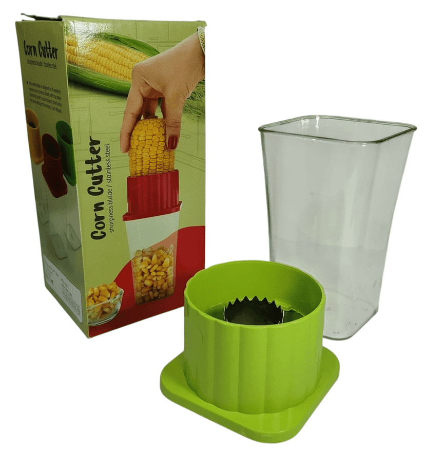 Corn Cutter with Container, Stainless Steel Blade view 2