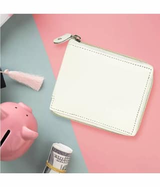 HRFSTAR PU Solid Men's Regular Wallet With 4 Slots For Card ( White , Pack of 1 )