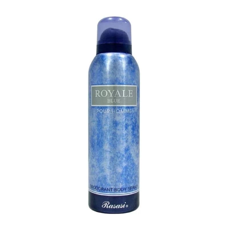 Rasasi Royal Blue Pour Homme Deodorant Body Spray, 200 ml