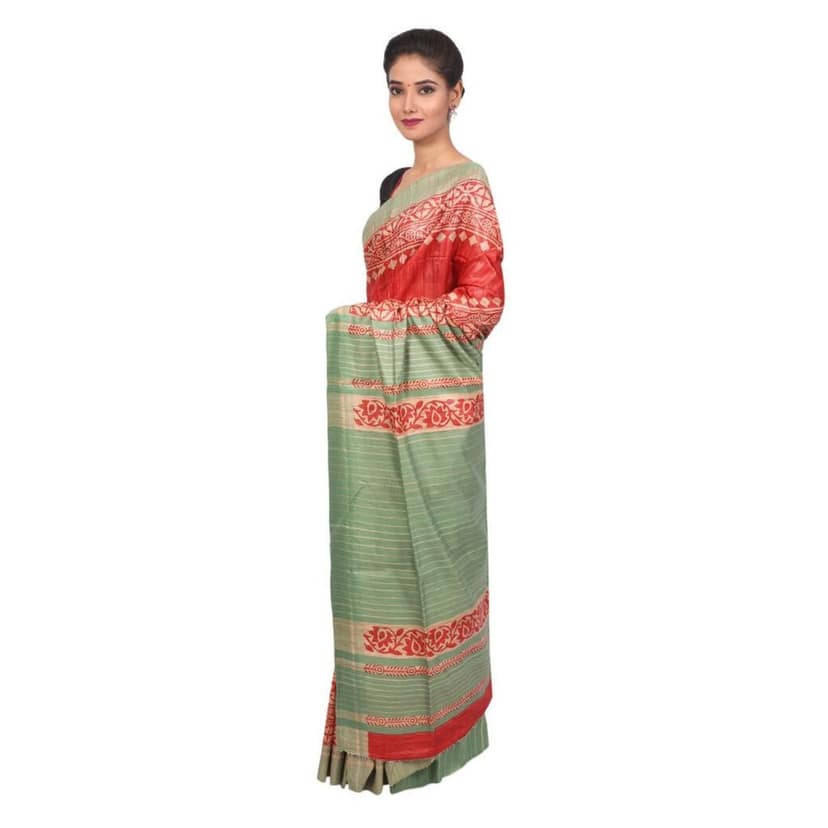 HANDLOOM KOSA SAREE WITH BLOUSE (SKU - 1ST503100222 SAREE- 234) view 2