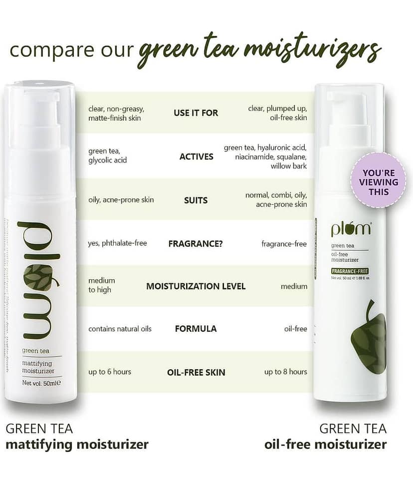 Plum Green Tea Oil-Free Face Moisturizer | Soothes & Fights Acne| Non-Sticky & Light (50 ml) view 2