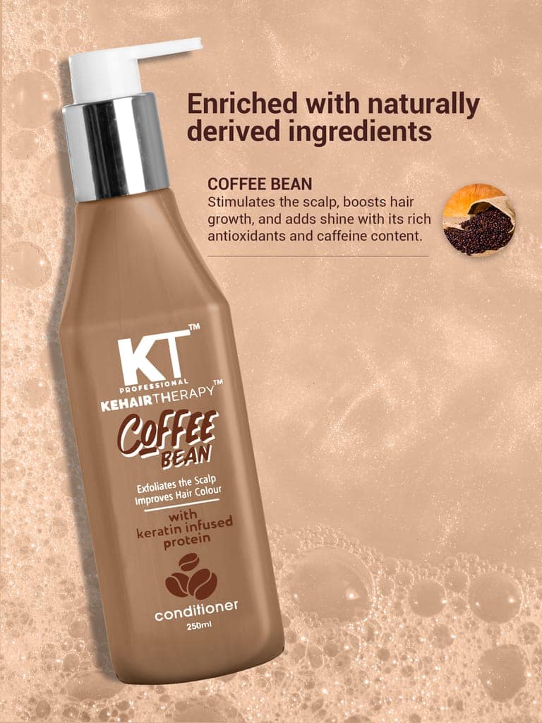 Coffee Bean Conditioner | Keratin & Protein Infused for Hair Fall Control, Scalp Exfoliation & Enhanced Hair Color | Sulfate-Free, Paraben-Free | 250 view 4
