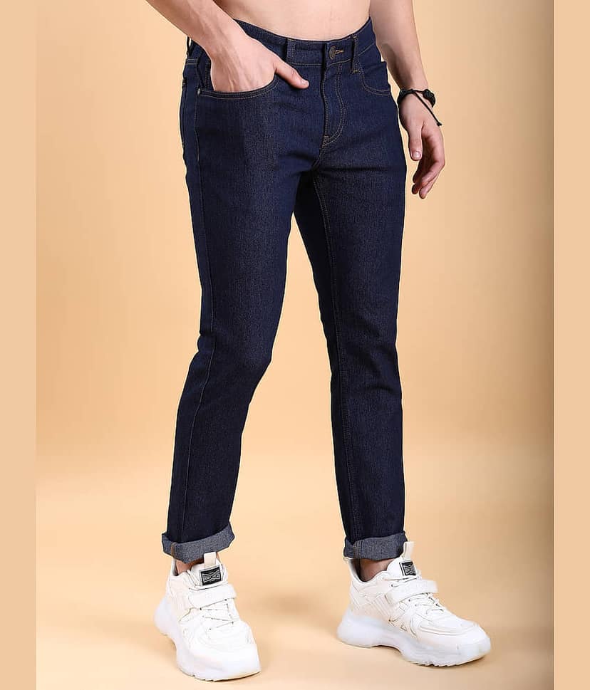Highlander Straight Solid Men's Jeans - Indigo ( Pack of 1 ) view 6