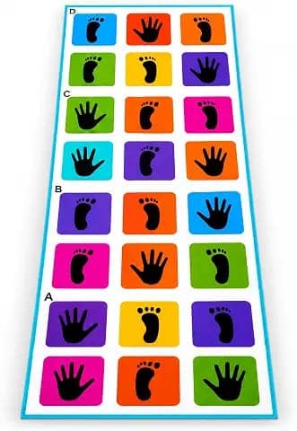 Dorytoy Hopscotch Mat for Kids Floor Games Playmats & Floor Gyms Kith-Kith, Stapu, Langdi, Ekka Dukka, Paandi, Kunte Bille Unique Balancing Game view 2