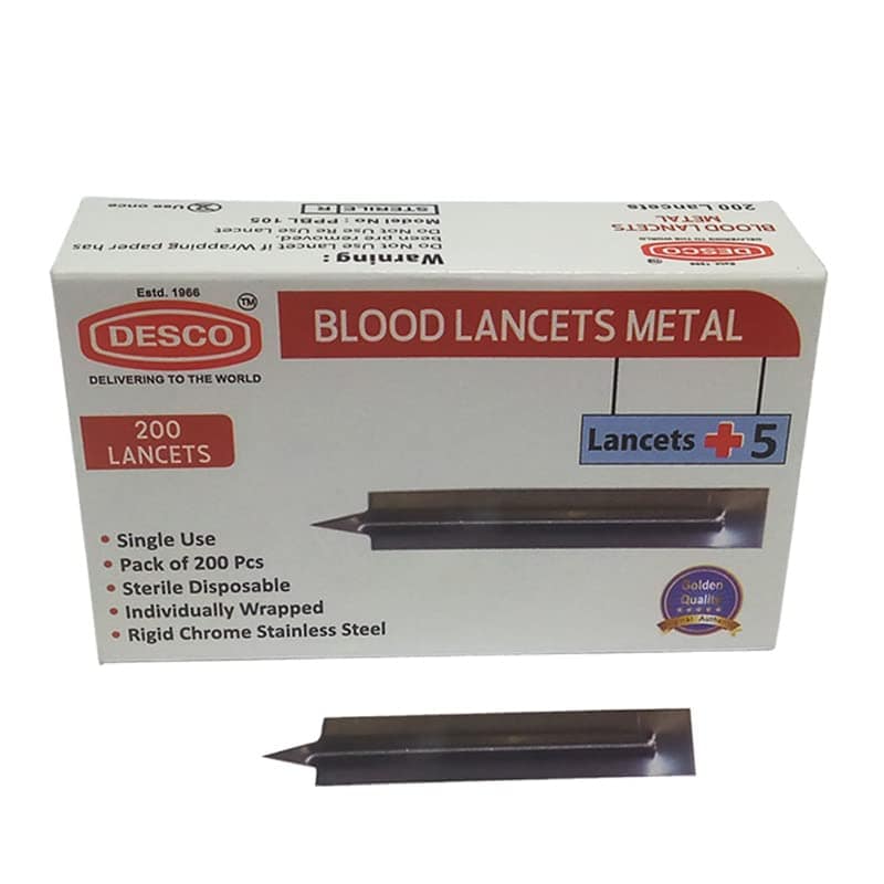 DESCO Blood Lancet Metal