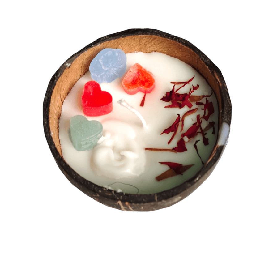 Coconut Shell Candle view 2