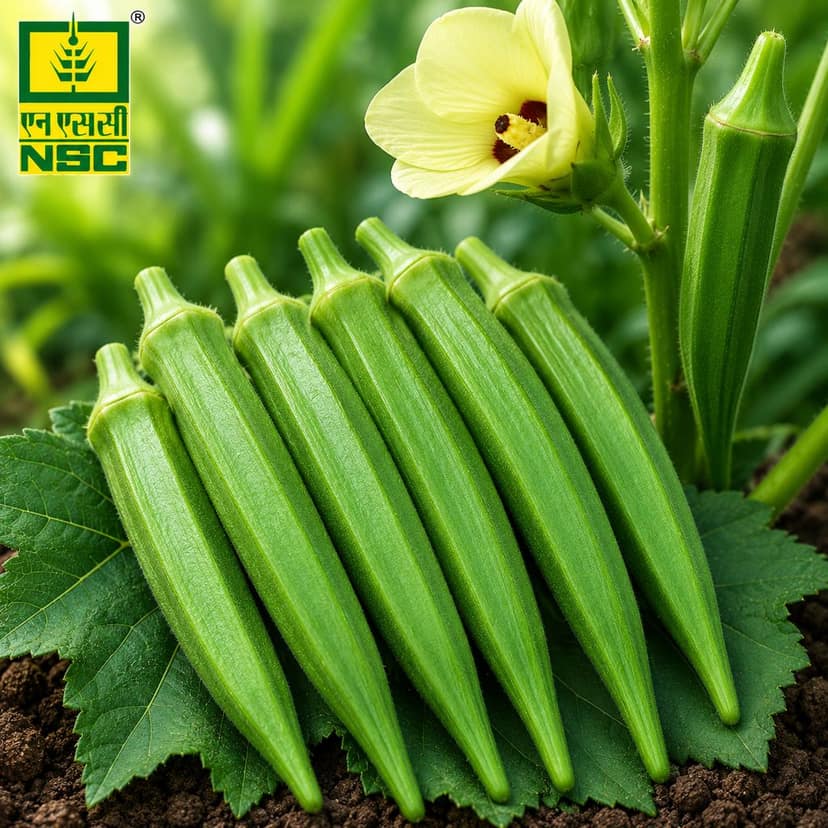 NSC Bhendi Arka Anamika, 50 gm Seed Pouch view 3