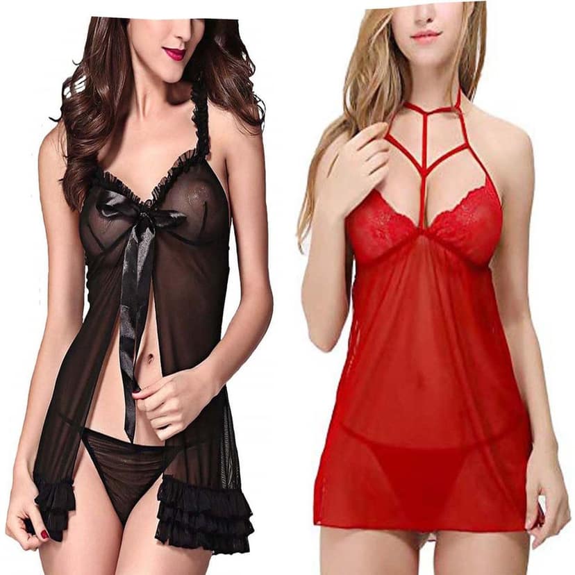 Sleepwear night wear babydoll lingerie view 4