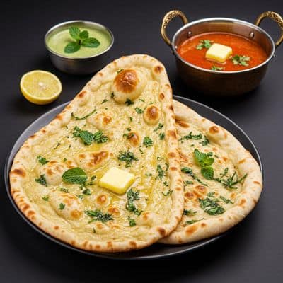 Pudina Butter Naan