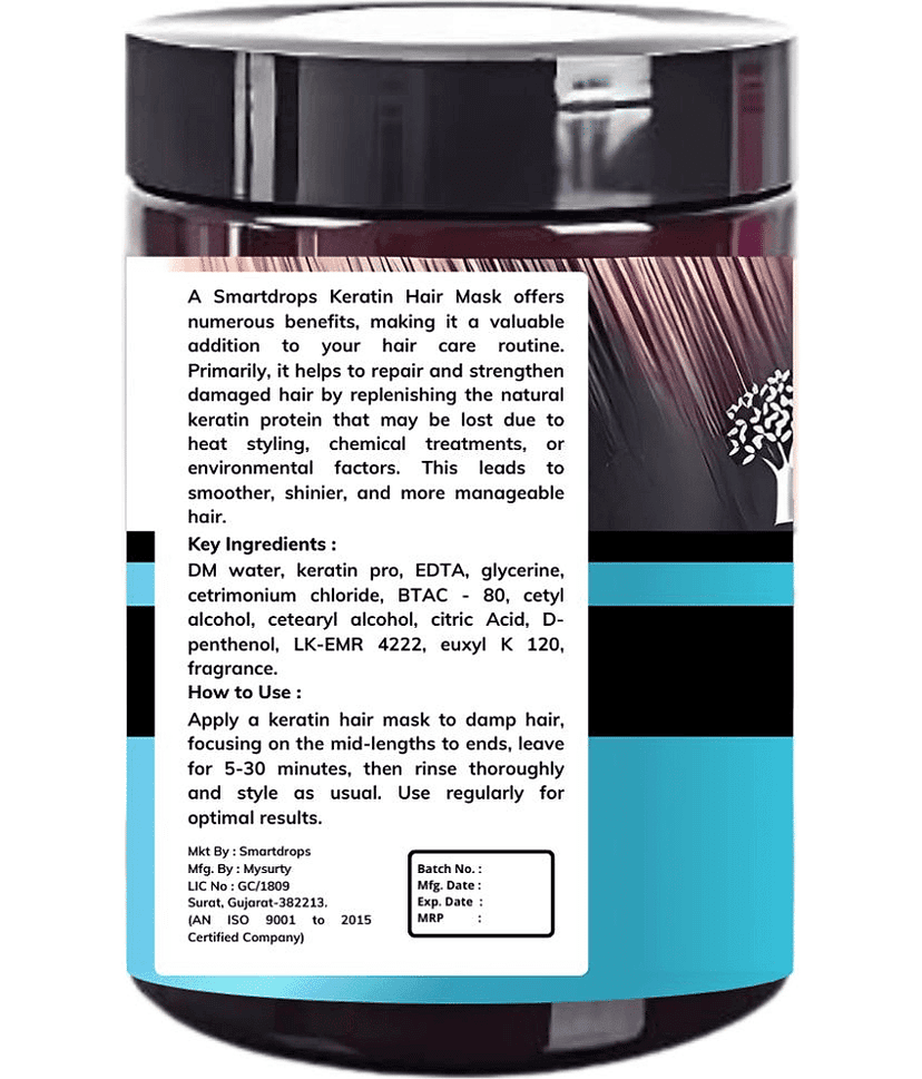 Smartdrops Deep Repair Hair Mask For Damaged Hair ( Pack of 2 ) view 2