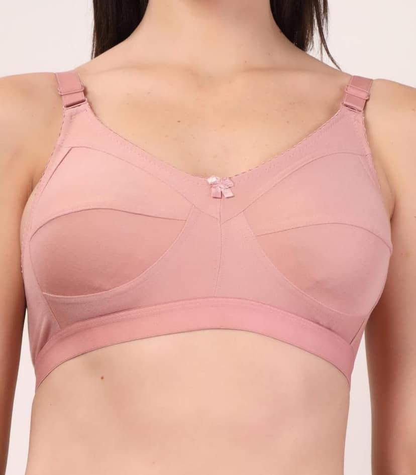ADORNSTAR Women�s Cotton Bra and Panty Set � Soft, Skin-Friendly, Non-Padded, Wire-Free Lingerie Combo | Comfortable Innerwear (Pack of 2) view 7