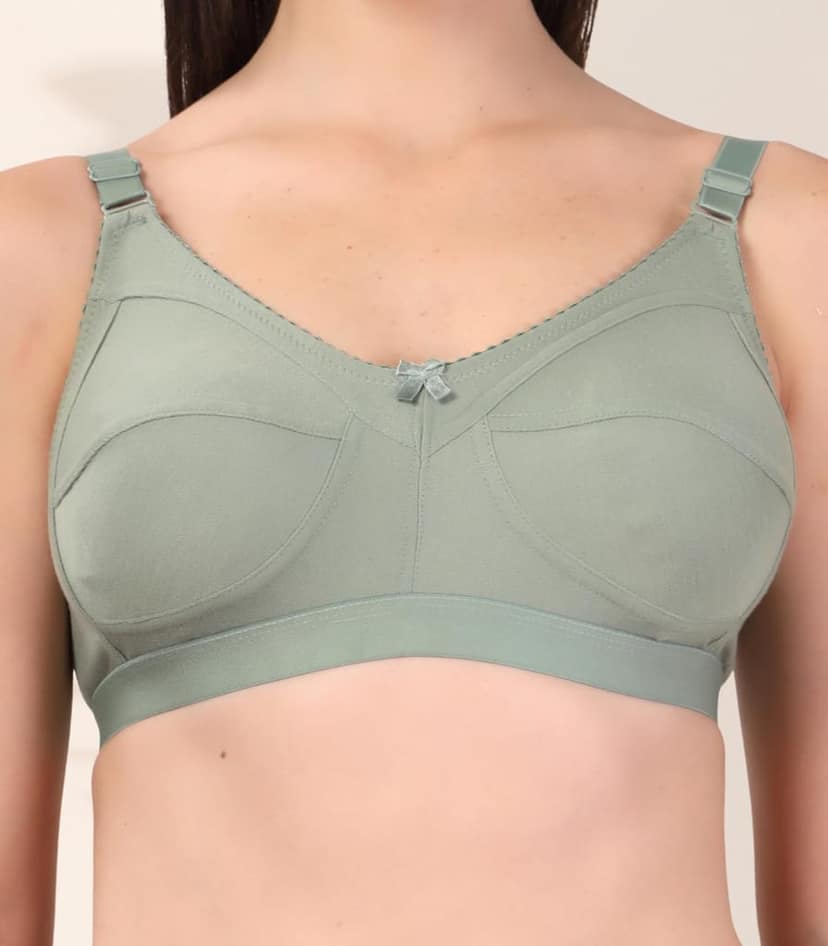 ADORNSTAR Women�s Cotton Bra and Panty Set � Soft, Skin-Friendly, Non-Padded, Wire-Free Lingerie Combo | Comfortable Innerwear (Pack of 2) view 8
