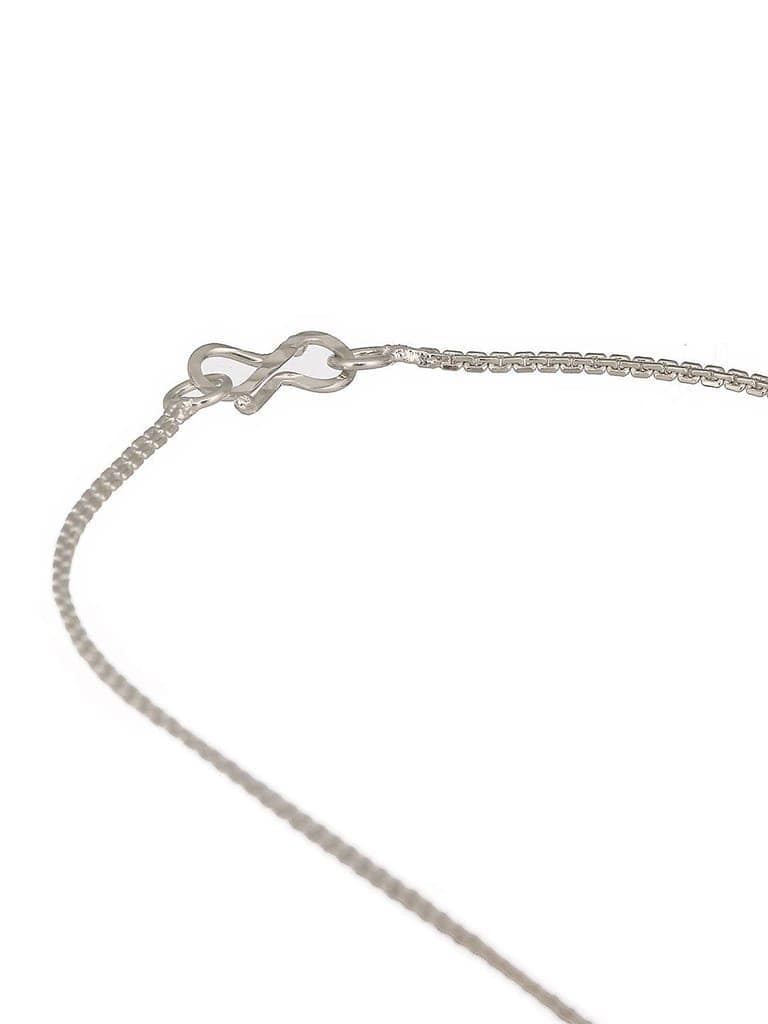 Silver Plated Faux Pearl Beaded Statement Minimal Locket Jewellery Set view 7