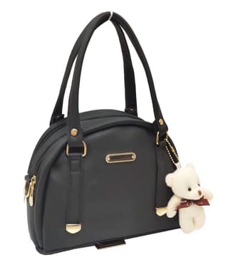Magnifique Women's Hand/Sling/Side Bag/purse Polyurethane Western (Black)