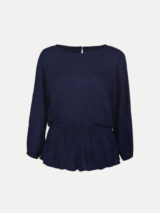 Teen Girls Navy Solid Dress