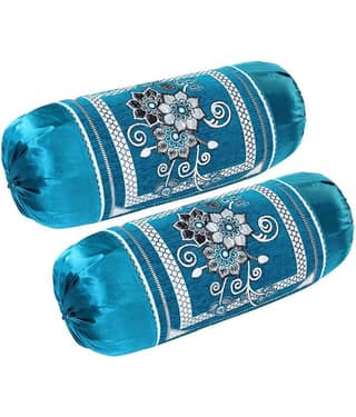 MAHALUXMI COLLECTION Set of 2 Velvet Bolster Covers