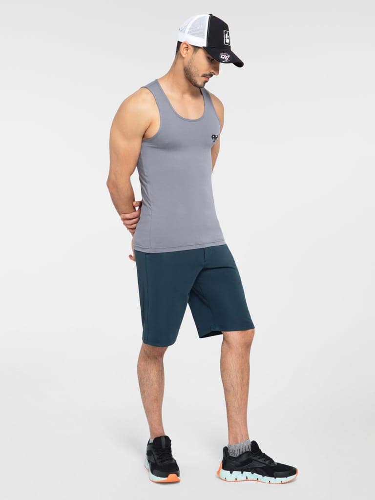 AH Gym Vest Light Grey 4-Way Stretch view 5