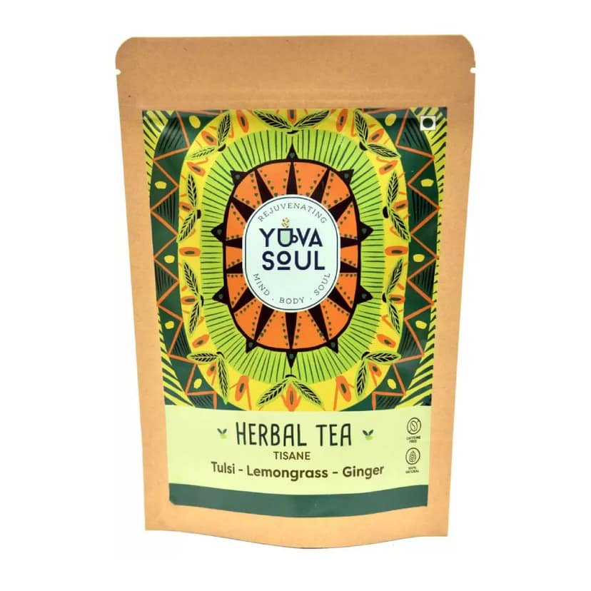 YUVA SOUL Tulsi - Lemongrass - Ginger Tea - 75 Gms