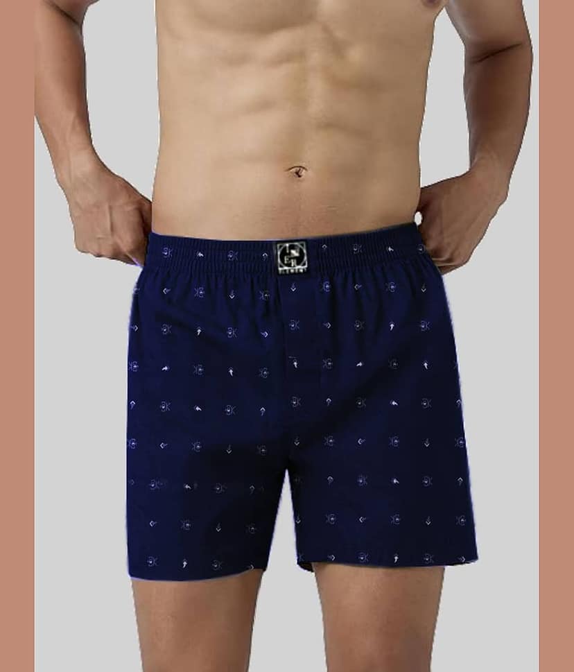 Inner Element Pack of 1 Cotton Boxers For Men's ( White )