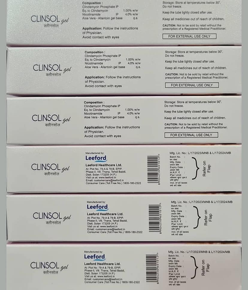 Clinsol Face Gel, 15 Gm (Pack Of 6) view 2