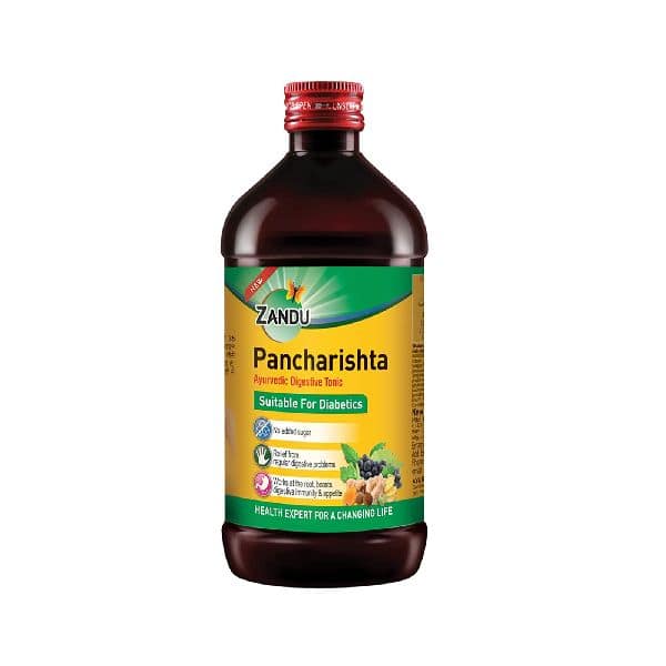 Zandu Pancharishta Ayurvedic Digestive Tonic Suitable For Diabetics 400 Ml