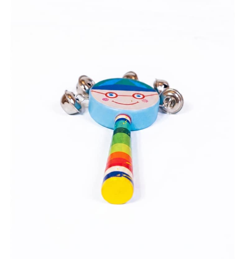 Handcrafted Wooden Jhunjhuna Rattle Toy view 4