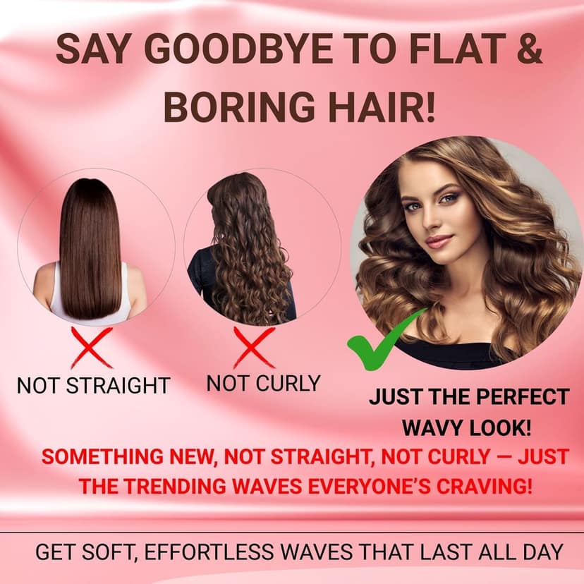 Ktein 32mm Tourmaline Ceramic Hair Curler & V-Shaped Waver | Quick Heating | Anti-Scald | 4 Temp Settings | Essential Oil Infused | Storage Lock | For All Hair Types view 5