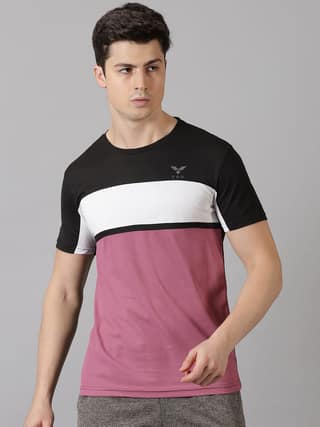 Polyester Black Round Neck