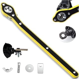 Universal Car Jack Ratchet Wrench with 360° Forward & Reverse Knob | Labor-Saving Scissor Jack Speed Handle Tool for Tire Wheel Lifting