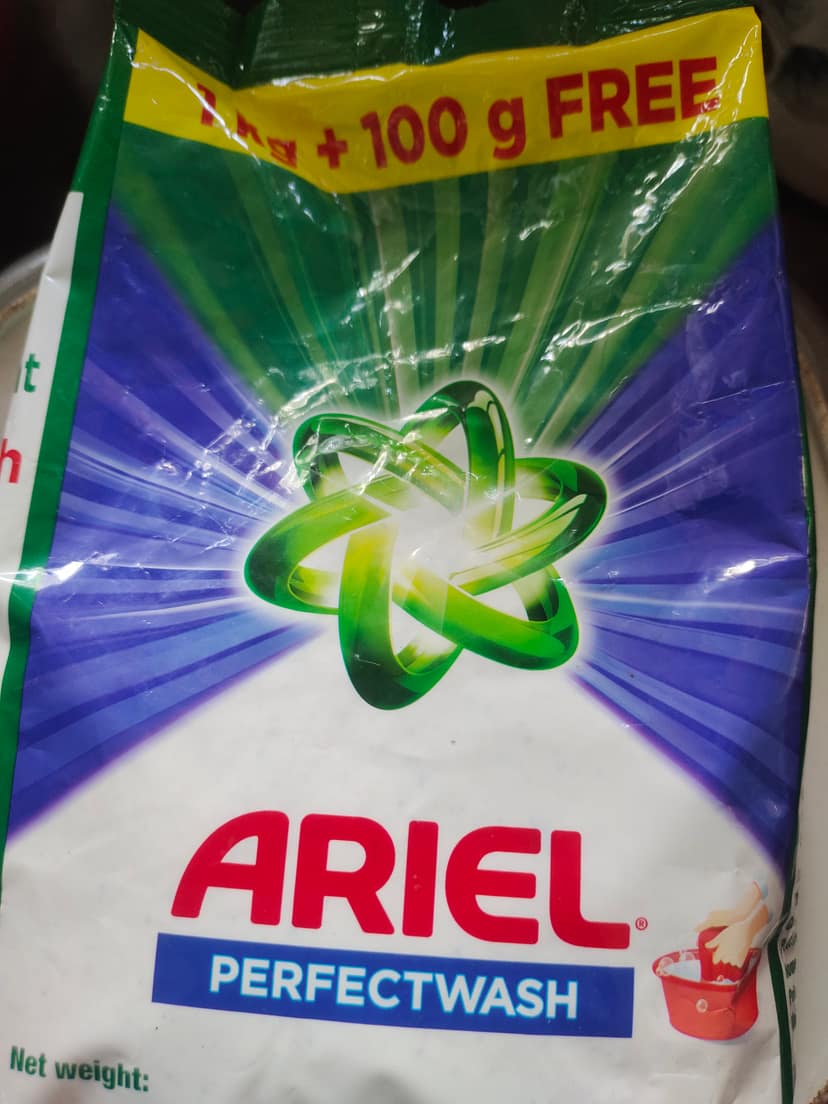 Ariel perfectwash detergent powder 1kg + 100g free