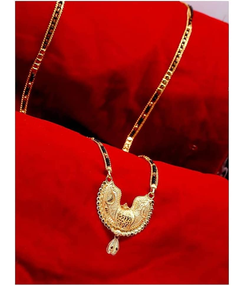 KRIMO Gold Plated Letest & Designer Mangalsutra For Women-100200 view 2
