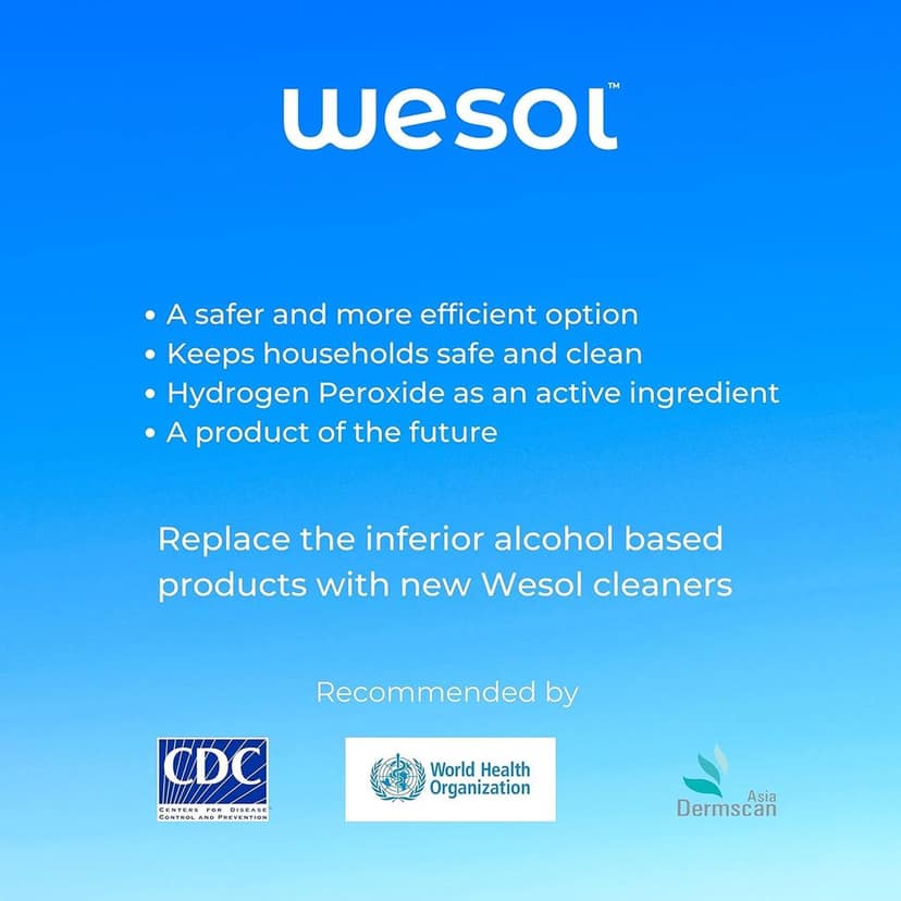 Wesol Hydrogen Peroxide 7.6% w/w (Food Grade) Floor Cleaner Solution - 5 Litre Pack | Best For Cleaning disinfection sterilization | Farming Gardening Hydroponics view 4
