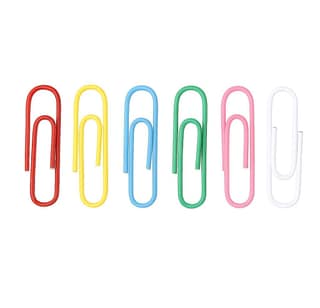 Small Multicolor Paper Clips (240 Pieces) � 28mm Metal Wire Clips � Rust-Resistant for Paperwork, Books, DIY Crafts � Ideal for School, Office & Home Use