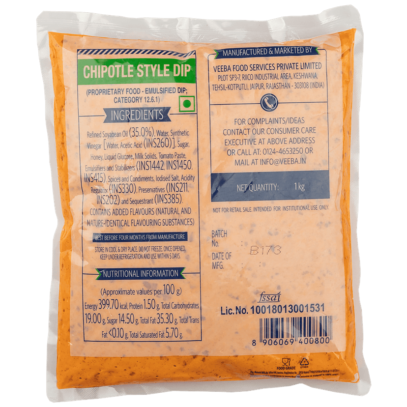 Veeba Sauce Chipotle, 1 Kg view 2