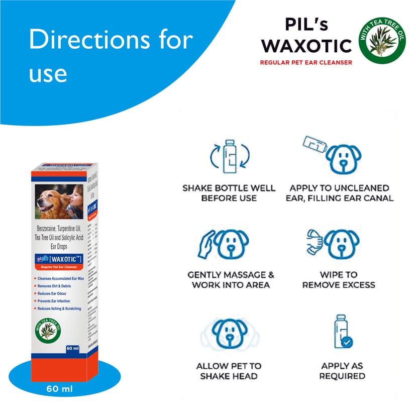 Waxotic Pet Ear Cleaner | 60ML | Pack of 2 view 5