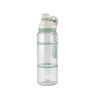 MILTON Fuel 1000 Sipper Water Bottle 1 Litre | BPA Free Plastic Water Bottle for Adults | 100% Leak Proof | Removable Straw | Gym Bottle | Sports & Office Use | 997ml