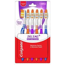 COLGATE ZIGZAG+ ANTIBAC TOOTH BRUSH 6PC