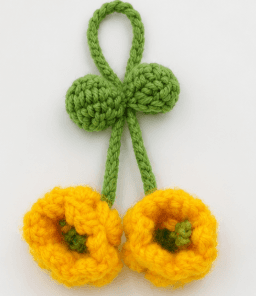 Handmade Genda Flower Key Chain for Bags and Accessories view 2