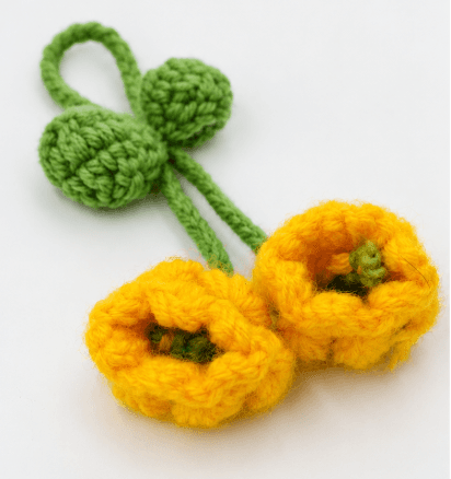Handmade Genda Flower Key Chain for Bags and Accessories view 3