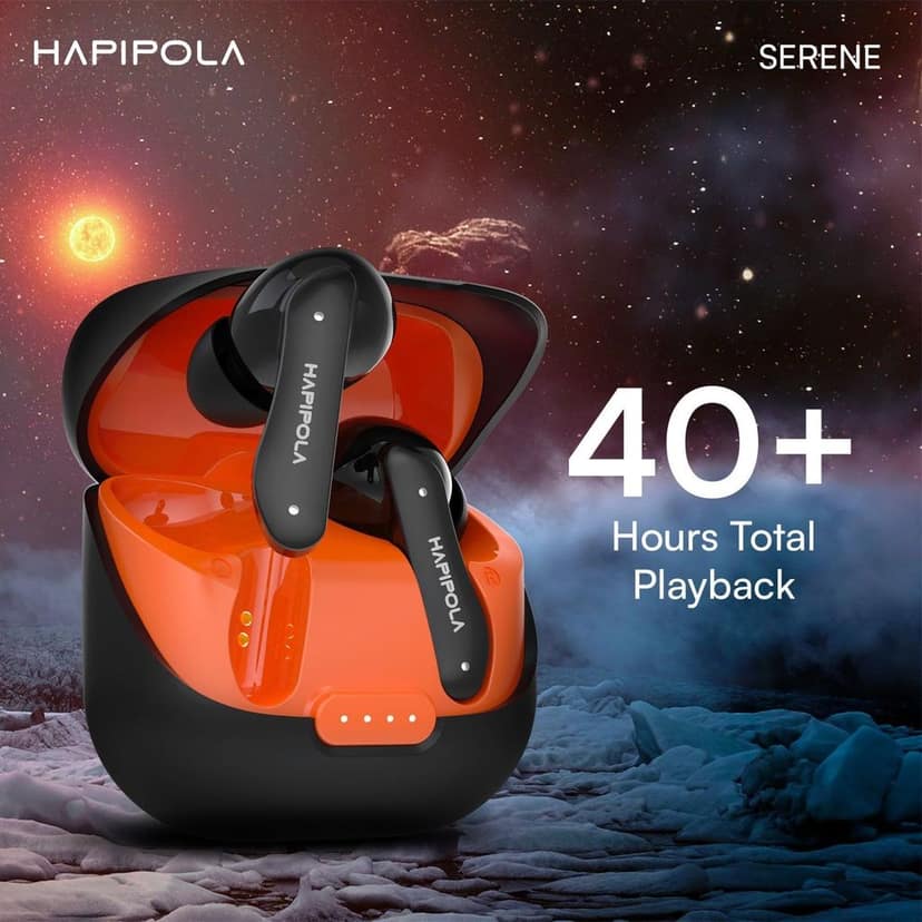 HAPIPOLA SERENE (ANC) in Ear Wireless ANC Earbuds (TWS), Massive 40Hrs Playtime with Speed Charge, Customizable Bass view 6