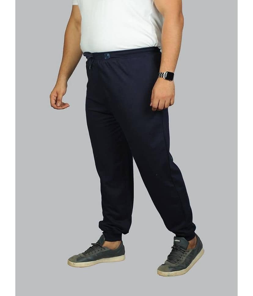 Xmex - Blue Cotton Blend Men's Trackpants ( Pack of 1 ) view 2