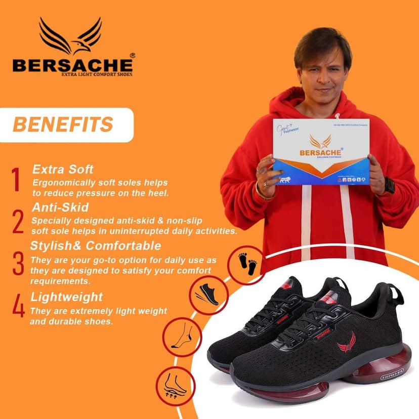 Bersache Premium Sports ,walking,Gym,cricket, Trending Running Shoes For Men's view 2