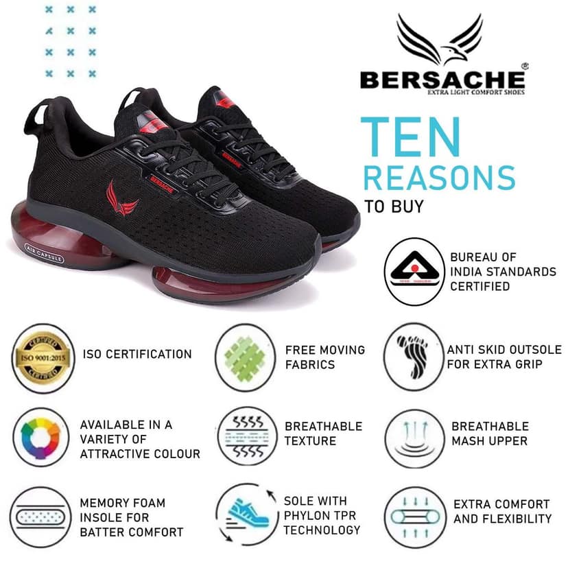 Bersache Premium Sports ,walking,Gym,cricket, Trending Running Shoes For Men's view 7
