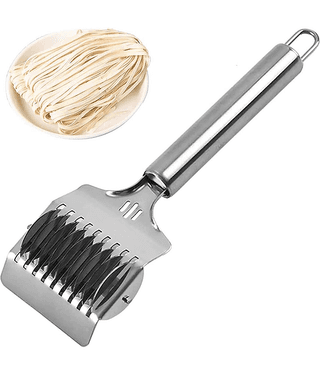 Stainless Steel Pasta Maker & Spaghetti Cutter - Fettuccine, Noodle, Lattice Roller, Dough Docker for Kitchen Cooking(Pack of 1)