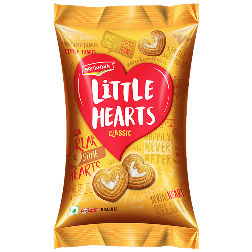 Britannia Little Hearts Biscuits, 75 G view 2