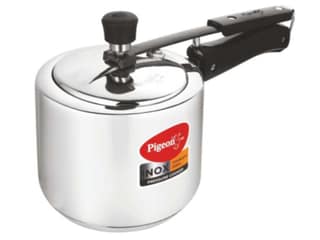 Pigeon Inox 3 L Stainless Steel Pressure Cooker Inner Lid, Induction Base - Silver
