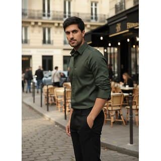 Casualbud Brown Men's Cotton Regular Fit Shirt